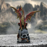 Display Scene Fate of the World Dragon on Skull Figurine Nemesis Now U6696A24