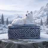 Display Scene Ghost Wolf Trinket Box with Lid Nemesis Now U7752C26