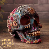 Display Scene Spirit Board Floral Bloom Unique Design Skull Nemesis Now B7739C26
