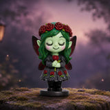 Display scene Spirit Fairy Elaria With Red Roses Figurine Nemesis Now U7856C26