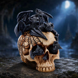 Display Scene Swarm of Shadows Bats on Skull Gothic Figurine Nemesis Now U7848C26