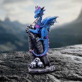Display Scene Cobalt Rune Protector Blue Dragon Figurine Nemesis Now U7067B25