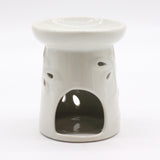 Dragonfly Classic White Ceramic Oil Burner Wax Melter Tealight Opening