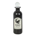 Front Dried Crow's Feet Decorative Gothic Glass Potion Bottle