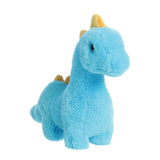 Front Side Eco Nation Dipper Diplodocus Blue Soft Toy by Aurora World 35056