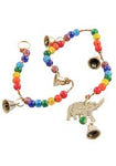 Elephant string with Chakra Beads and Bells Namaste Fair Trade