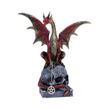 Front of Fate of the World Dragon on Skull Figurine Nemesis Now U6696A24
