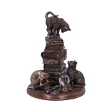 Feline Scholars Bronzed Cat Ornament Nemesis Now