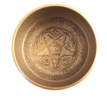 Five Buddha Brass Singing Bowl 11cm Inside