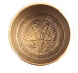 Five Buddha Brass Singing Bowl 11cm Inside