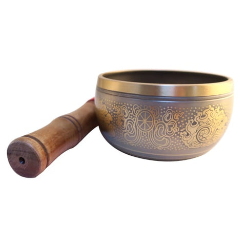 Five Buddha Brass Singing Bowl 11cm