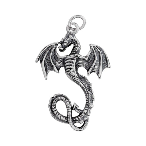 Dragon on 925 Sterling Silver Necklace