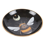 Dark Forest Bee Ceramic Plate Incense Holder Side