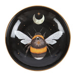 Dark Forest Bee Ceramic Plate Incense Cone and Stick Holder