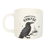 Fresh Cup of Cawfee Raven Ceramic Mug Side