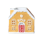 Front of Candy Cane Gingerbread House Oil Burner and Wax Melter Warmer