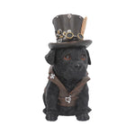 Front Cogsmiths Adorable Steampunk Black Dog Figurine Nemesis Now U4460N9