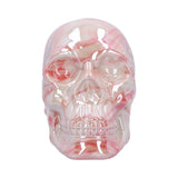 Marbellum Pink Ceramic Marble Skull 13.5cm Nemesis Now U6451X3 Front