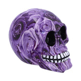 Side Purple Romance Rose Print Skull Ornament Nemesis Now D5102R0