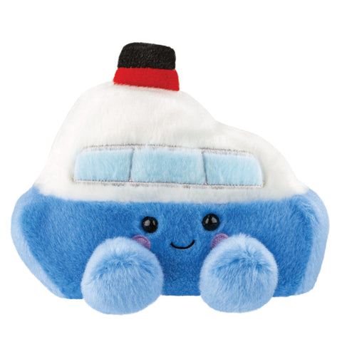 Front Palm Pals Serenity Boat Blue and White Soft Plush Aurora World