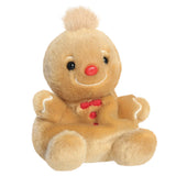 Front side Palm Pals Gino Gingerbread Man Soft Plush Aurora World