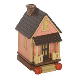 Front of Pink House Two Part Incense Cone Holder Burner