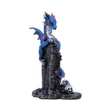 Cobalt Rune Protector Blue Dragon Figurine Nemesis Now U7067B25 front