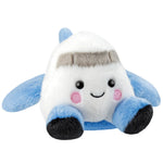Side Palm Pals Aveline Airplane Soft Plush Aurora World Blue and White Fabric