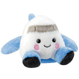 Side Palm Pals Aveline Airplane Soft Plush Aurora World Blue and White Fabric