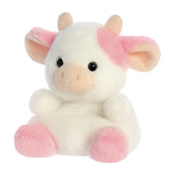 Side of Palm Pals Belle Strawberry Cow Barn Soft Plush Aurora World