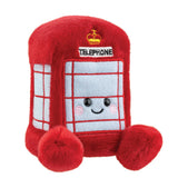Front side of Palm Pals Hattie Telephone Box Red Soft Plush Aurora World