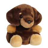 Front Side Palm Pals Houdini Dachshund Dog Soft Plush Toy Aurora World