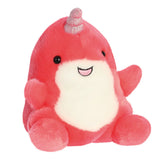 Front Side Palm Pals Nia Narwhal Soft Plush Toy Aurora World