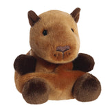 Front Side Palm Pals Sid Capybara Soft Brown Plush Toy Aurora World 33839