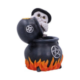 Snowy Brew Owl Backflow Cauldron Incense Burner