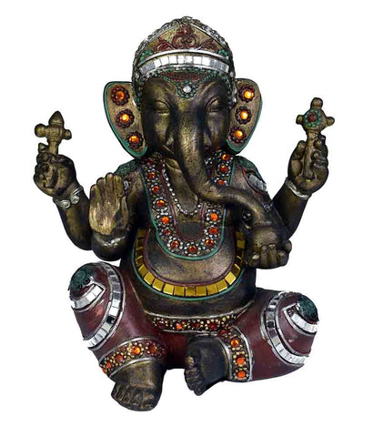 Ganesh Holding Gifts Resin Ornament