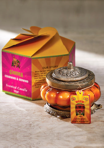 Ganesha Scented Candle In Glass Jar