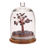 Garnet Chip Gemstone Crystal Tree Dome