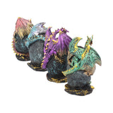 Geode Keepers light-up dragon crystal figurine Nemesis Now Side