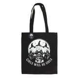 Front Girls Will Be Girls Witchy Three Witches Tote Bag