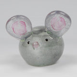 Glass Mouse Figurine Objet d'Art by Sophia Front