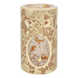 Gold Pillar Crackle Oil Burner Wax Melter Back