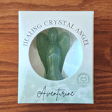 Boxed Gren Aventurine Healing Crystal Pocket Gemstone Angel