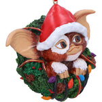 Gremlins Gizmo in Wreath Hanging Ornament Nemesis Now B6411X3