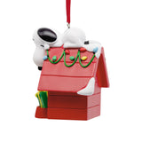 Peanuts Snoopy Dog House Christmas Tree Hanging Decoration Hallmark
