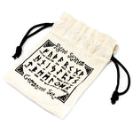 Pouch for Engraved Black Onyx Rune Gemstone Runes Set