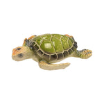 Green Hand Painted Turtle Figurine Naturecraft