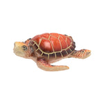 Red Hand Painted Turtle Figurine Naturecraft
