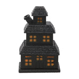 Haunted House Black Incense Cone Holder Burner front
