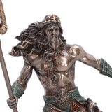 Poseidon Greek God of the Sea Bronzed Figurine